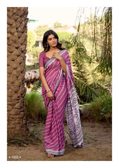 SR Sarees Made From Pure Linen Offer A Blend Of Traditional Elegance And Modern Comfort