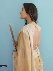 RajPath Fabric Sarees Feature A Luxurious Blend Of Soft Linen Silk Offering A Comfortable
