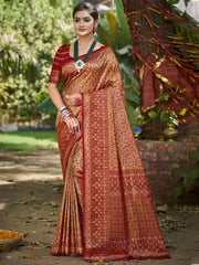 Bunawat Sarees Crafted From Premium Dharmavaram silk Showcase Exceptional Craftsmanship