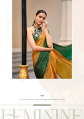 S.R Sarees Showcase Exquisite Craftsmanship With A Swarovski Border That Enhances The Saree’s Elegance