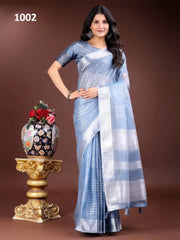 ASTITA Sarees Crafted With Delicate Organza Fabric Offer A Refined Blend Of Elegance And Lightweight Comfort