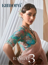 Kimora Sarees Crafted From Pure Fancy Tissue Fabric Offer A Luxurious Drape And Subtle Sheen