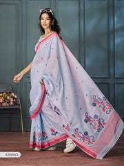 RajPath Fabrics Offers Sarees Made From Handloom Linen Featuring Exquisite Weaving That Reflects Skilled Craftsmanship