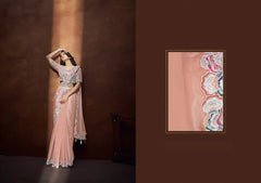 Mahotsav Sarees Crafted From Crepe Satin Silk Offer A Luxurious Drape Combined With A Smooth