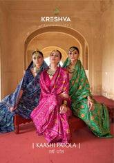 KRESHVA Sarees Showcase Exquisite Craftsmanship Using Super P.V. Silk 8001 Renowned
