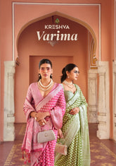 Kreshva Sarees With Two Georgette Fabric With Delicate Buta Border