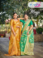 Vipul Brasso Sarees Offer A Luxurious Blend Of Traditional Elegance Style With Vibrant Color