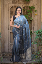 BEAUTIFUL RICH PALLU & JACQUARD WORK ON ALL OVER THE SAREE - sareeswholesalers