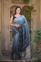 BEAUTIFUL RICH PALLU & JACQUARD WORK ON ALL OVER THE SAREE - sareeswholesalers