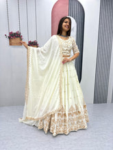 Designer Bollywood Chinon Silk Heavy Embroidery Work Lehenga