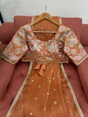 New Partywear Jimmy Chu Fabric Sequence n Embroidered Fancy Designer Saree