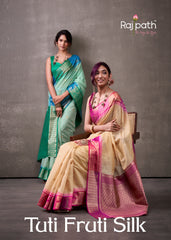 RajPath Fabric Sarees Collection Are Crafted With Breathability Cotton With Rainbow Weaving
