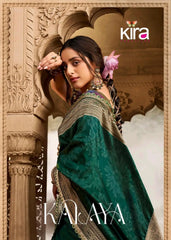 Kira Sarees Feature Luxurious Soft Banarasi Silk Fabric Renowned For Its Rich Texture And Elegant Sheen