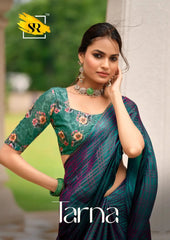 S.R Sarees Showcase Exquisite Craftsmanship With A Swarovski Border That Enhances The Saree’s Elegance