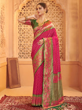Traditional Mehroon Silk Blend Saree with Golden Zari Border – Wedding & Festive Wear