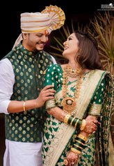 Green Zari Work Banarasi Silk Saree