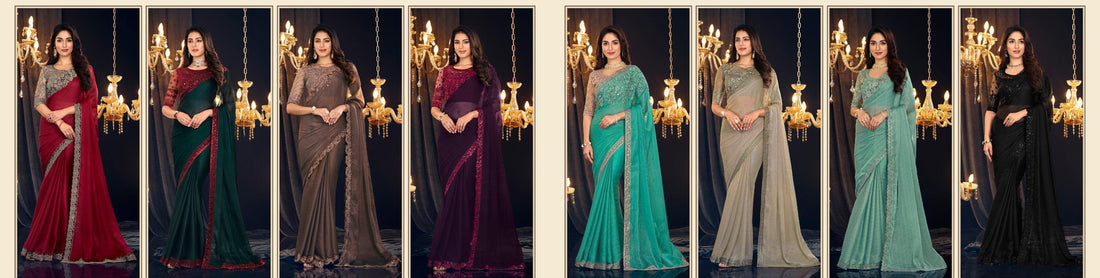 designer embroidered sarees