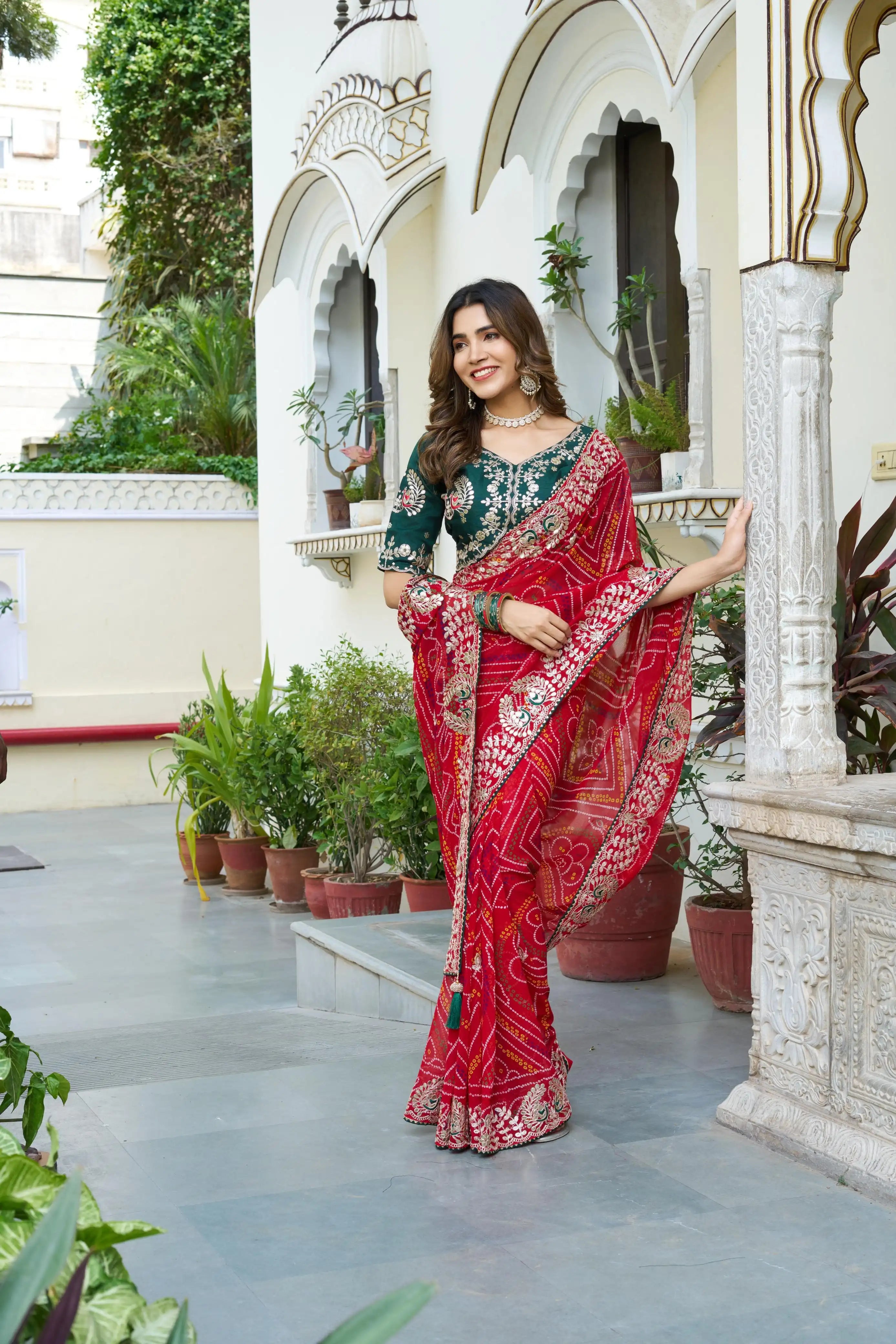 SIYA CREATION Presents Exquisite Sarees Made From Pure Bandhej Fabric