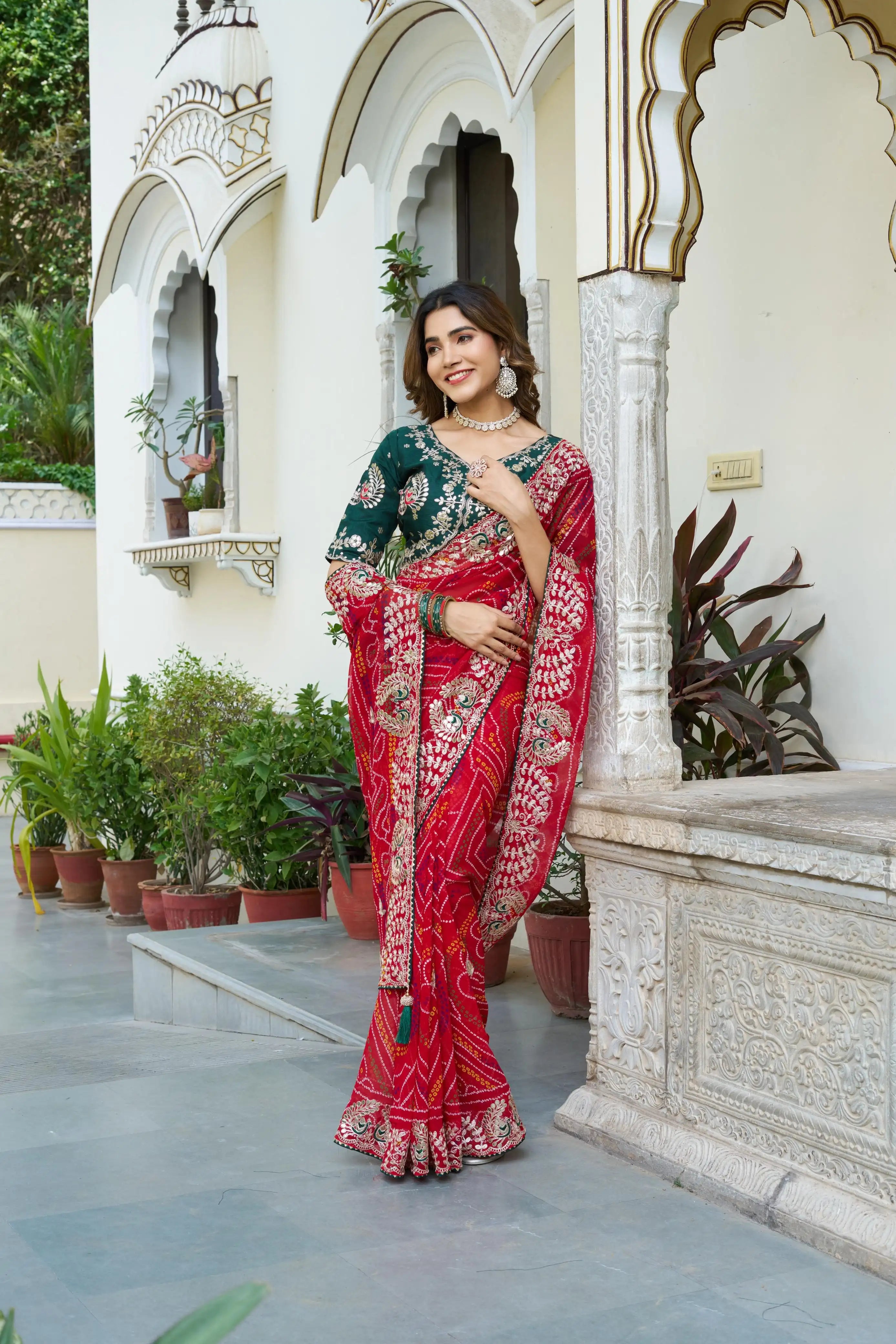 SIYA CREATION Presents Exquisite Sarees Made From Pure Bandhej Fabric