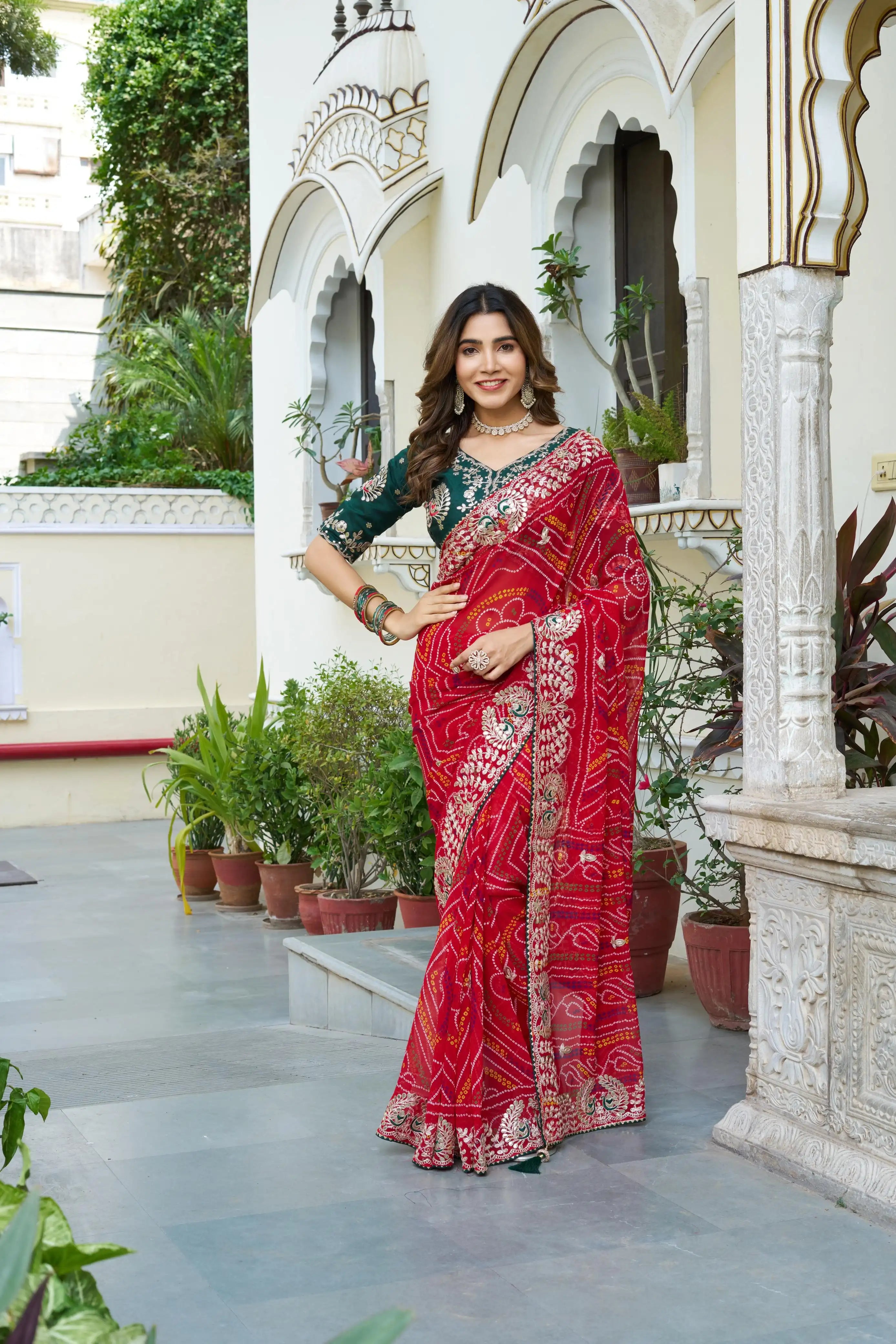 SIYA CREATION Presents Exquisite Sarees Made From Pure Bandhej Fabric