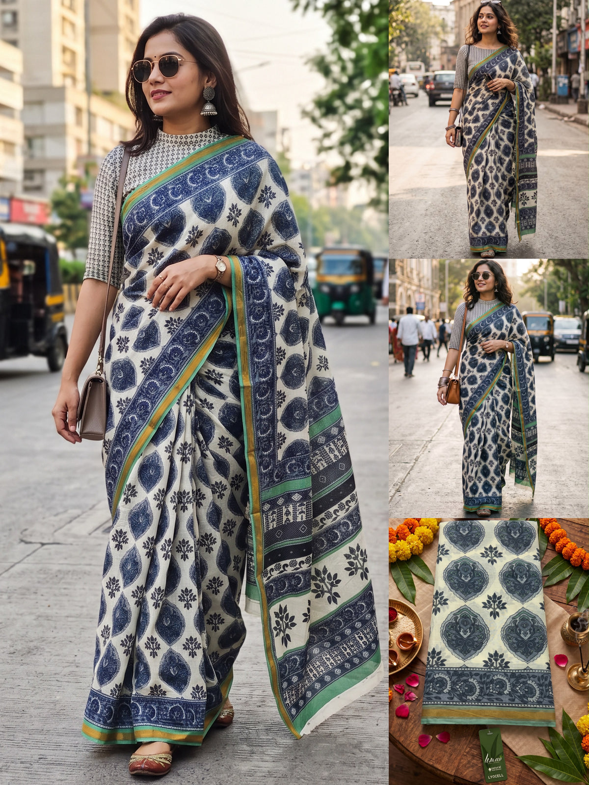 Maslin Cotton Saree