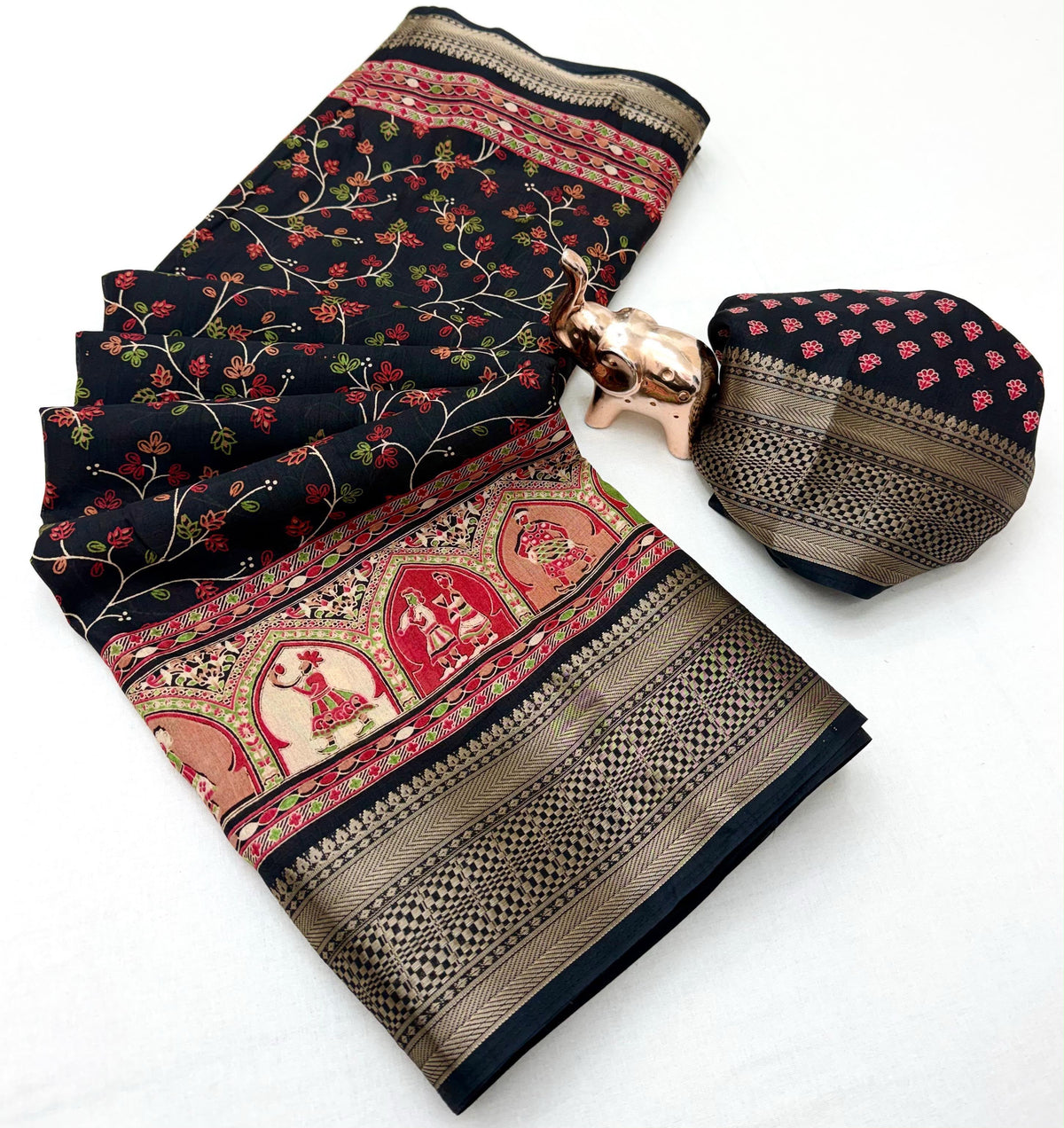 Kashmiri print Saree