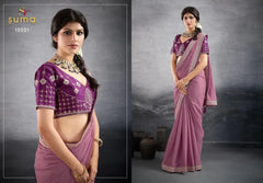 Suma Designer Sarees Crafted From Premium Star Georgette Fabric Offer A Luxurious Drape