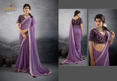 Suma Designer Sarees Crafted From Premium Star Georgette Fabric Offer A Luxurious Drape