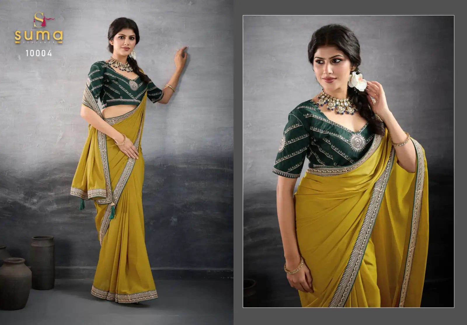 Suma Designer Sarees Crafted From Premium Star Georgette Fabric Offer A Luxurious Drape