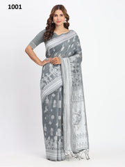 Astita Linen Cotton Sarees Blend The Natural Breathability Cotton With vibrant Color And Texture