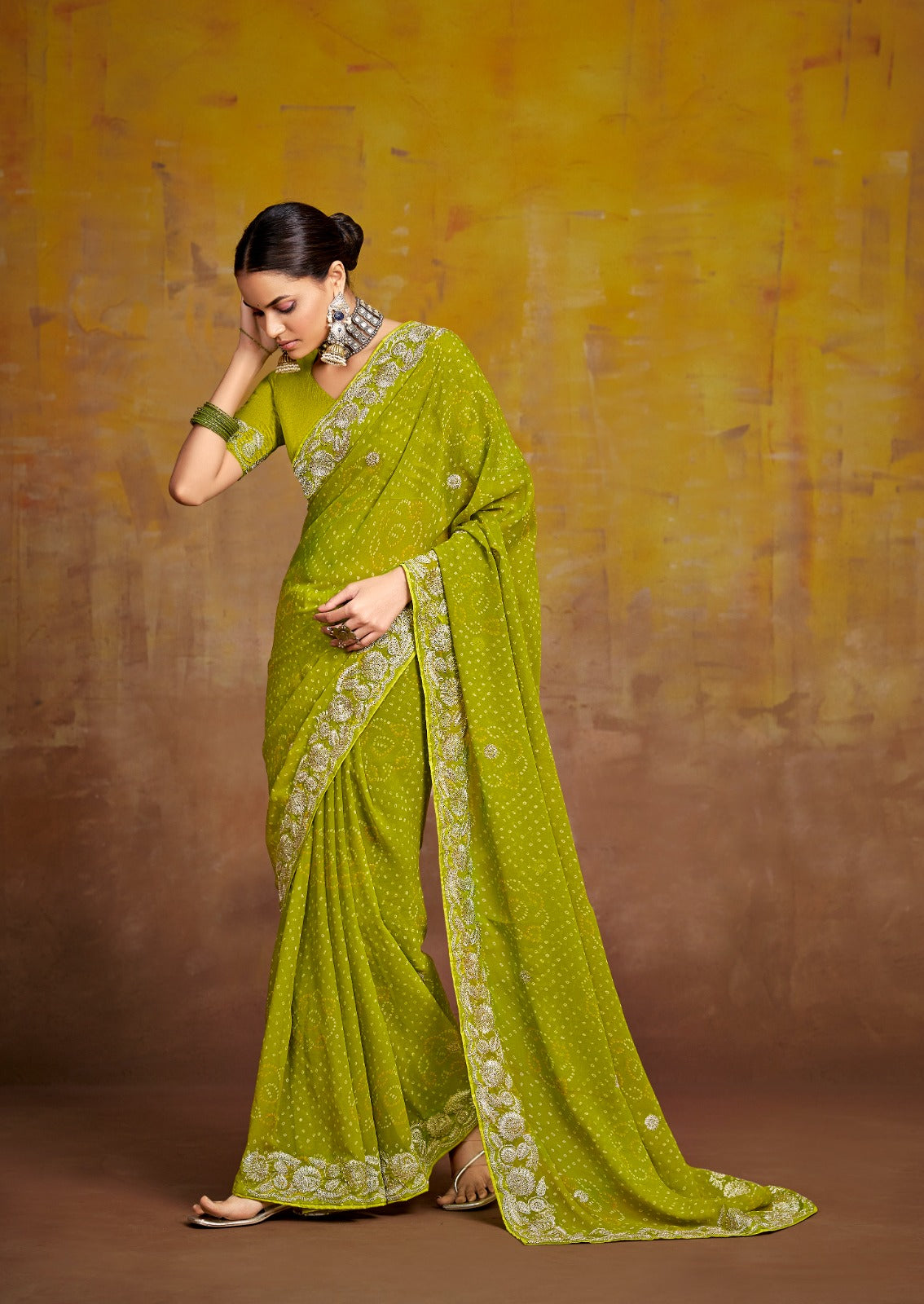 Stavan PITHA EMBROIDERY WORK Sarees