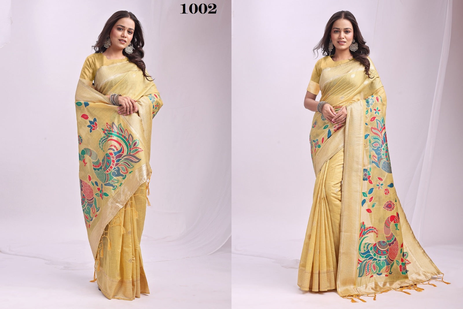 ASTITA Designer Silk Saree Collection with Beautiful Peacock Embroidery