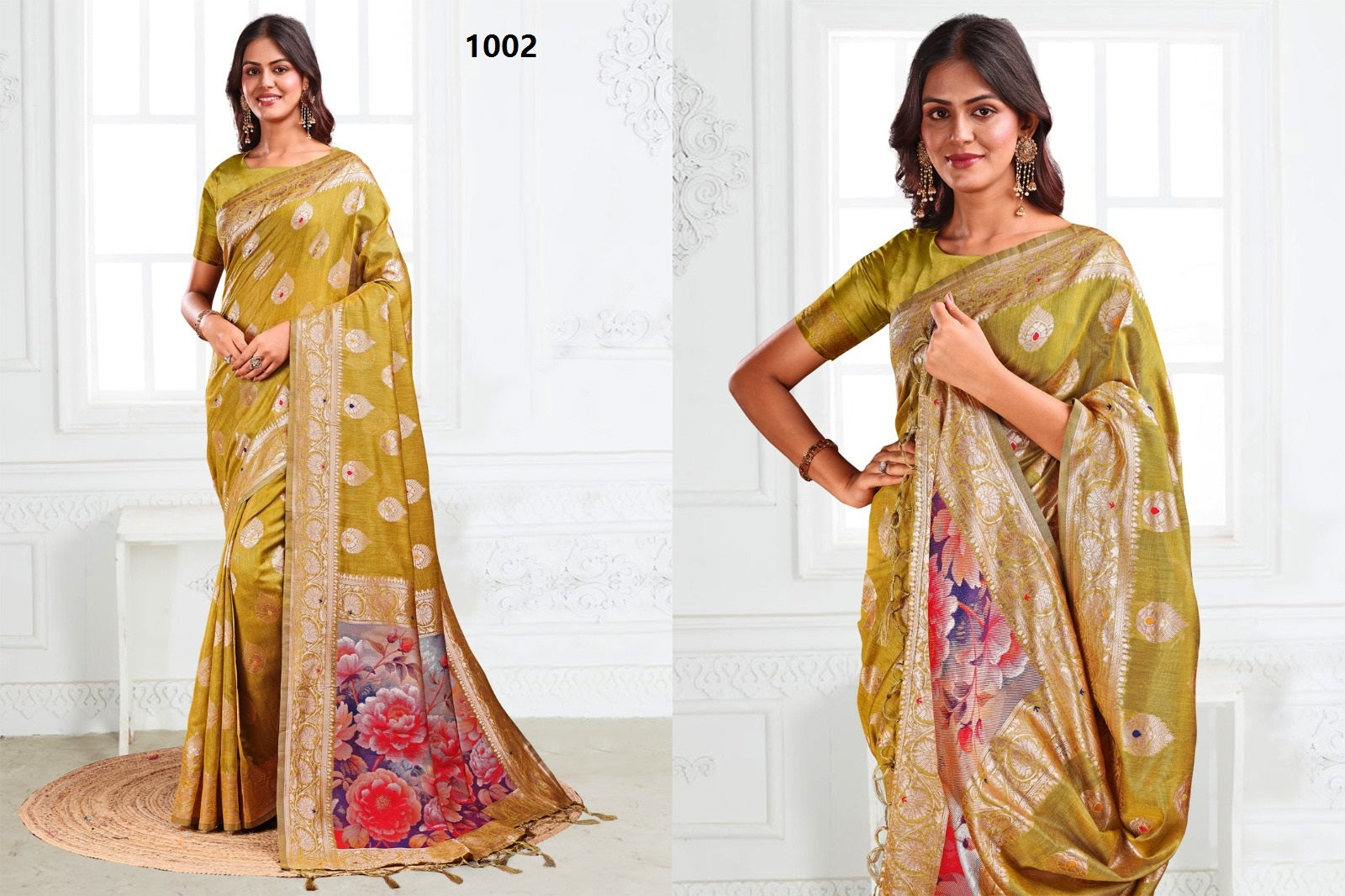ASTITA Classic Floral Silk Saree Collection