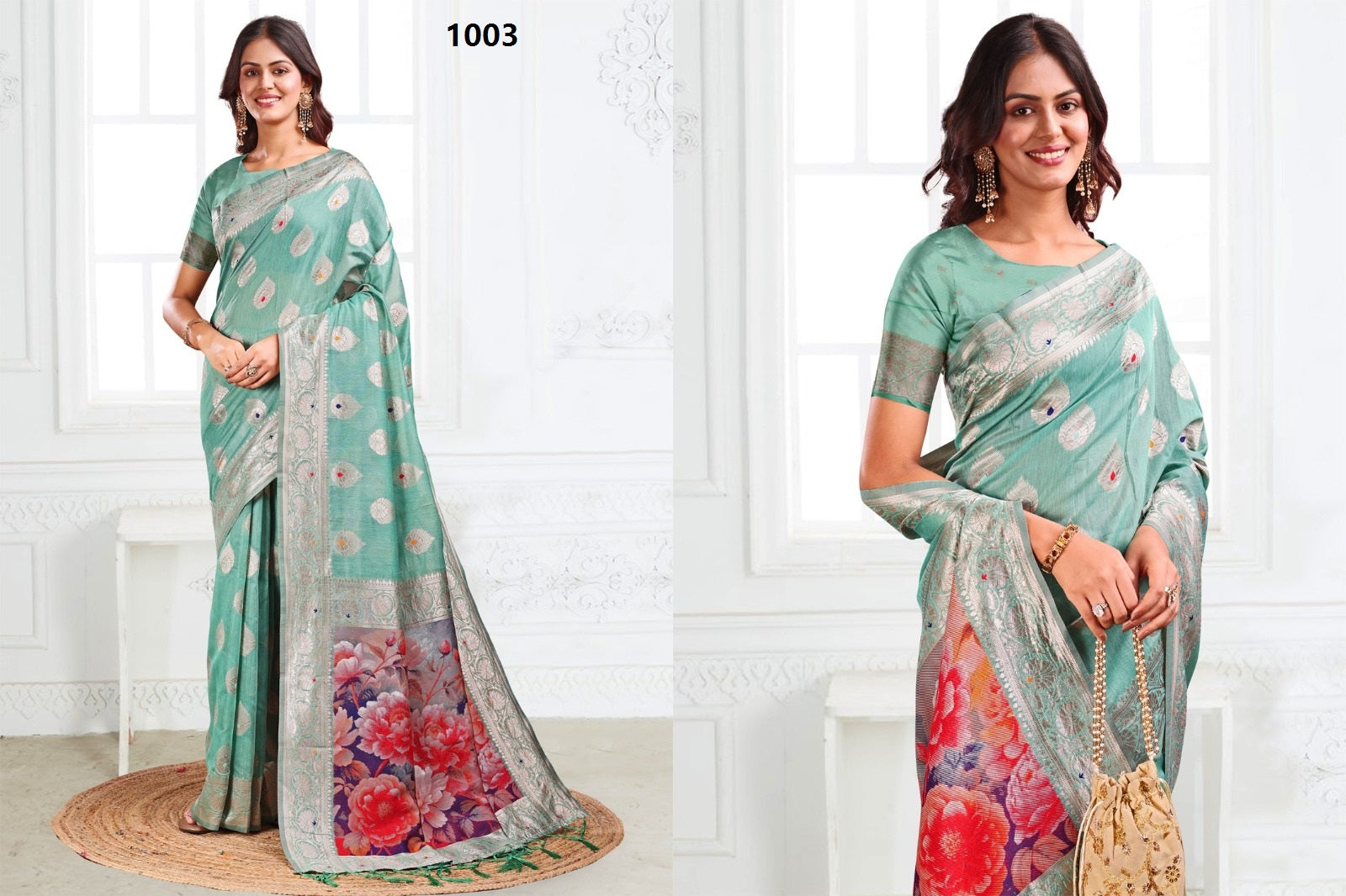 ASTITA Classic Floral Silk Saree Collection