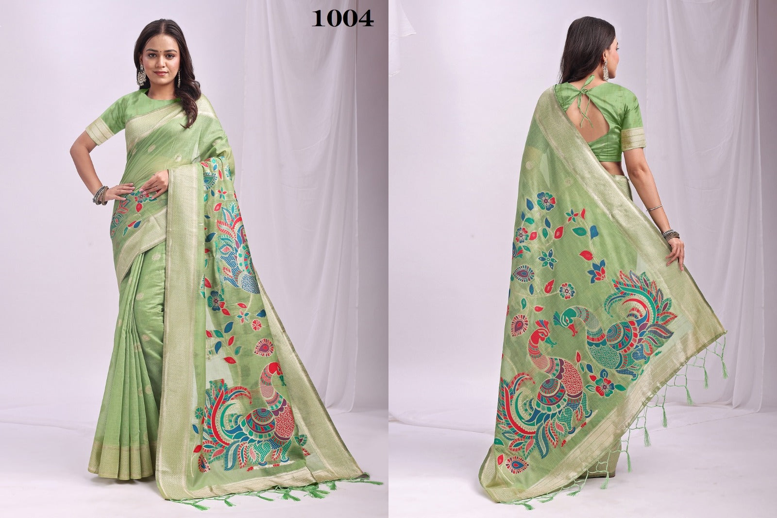ASTITA Designer Silk Saree Collection with Beautiful Peacock Embroidery