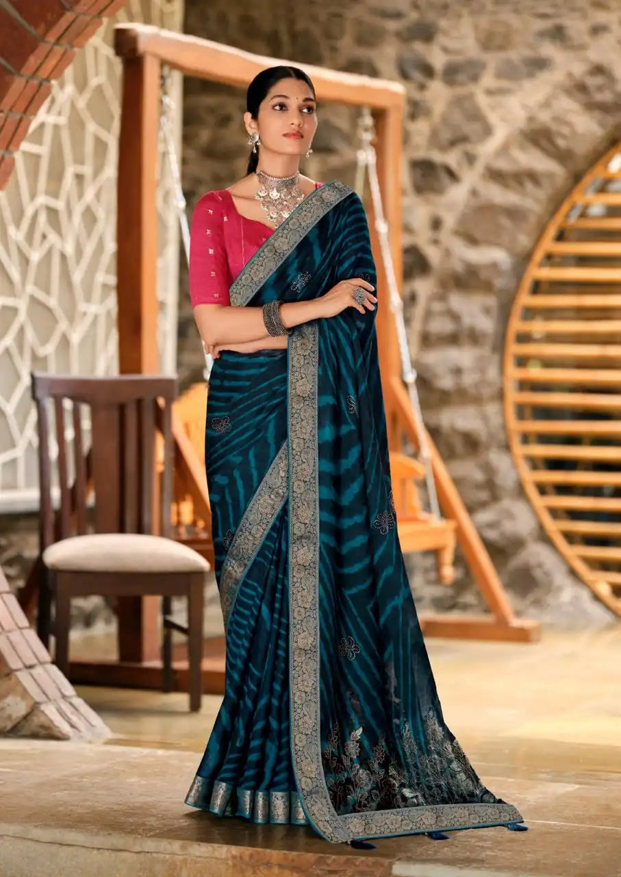Stavan Sarees Crafted From Moss Georgette Offer A Perfect Blend Of Elegance And Comfort