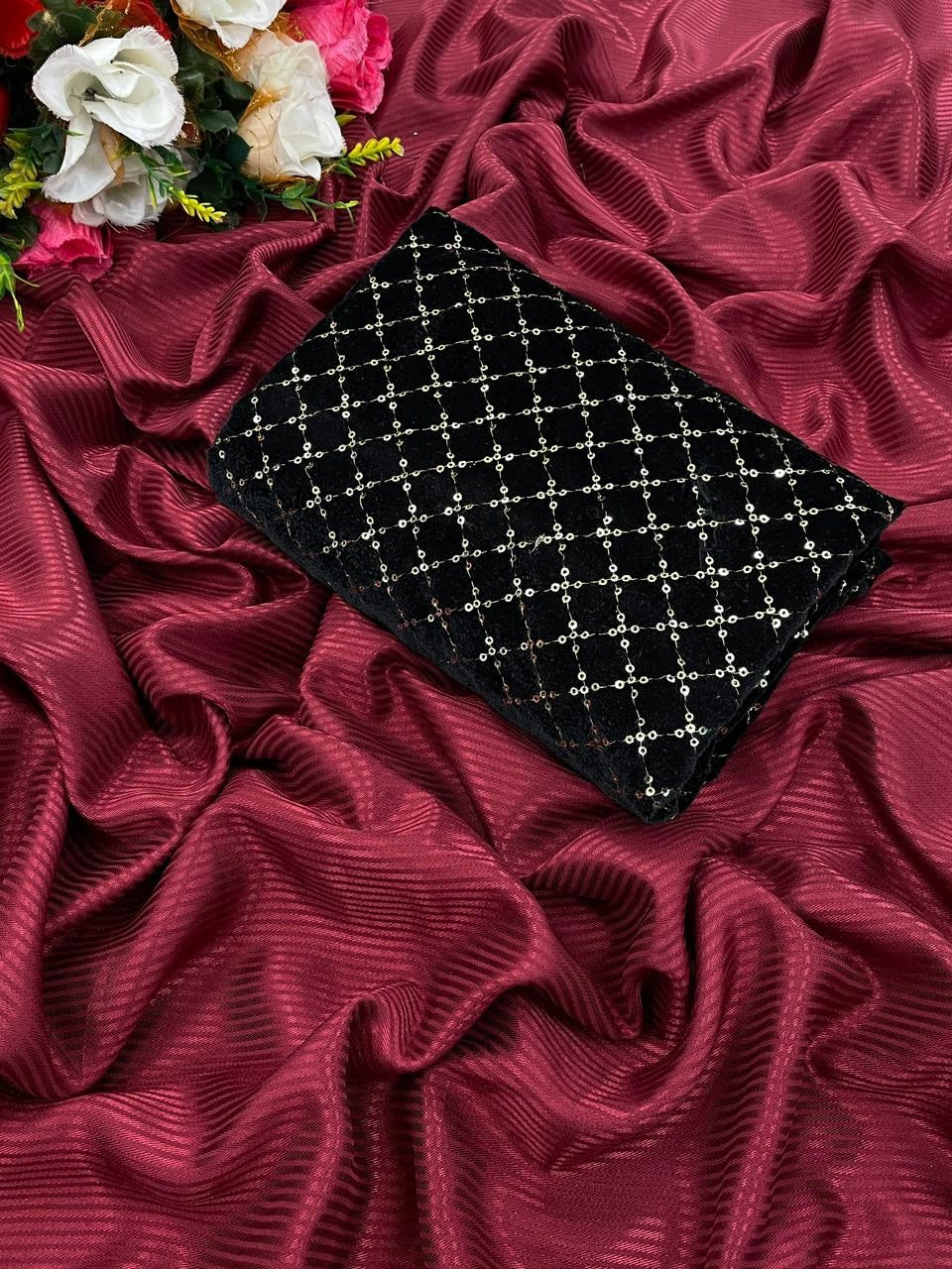 KASTURI TRENDZ  Handcrafted Satin Silk Sarees Design