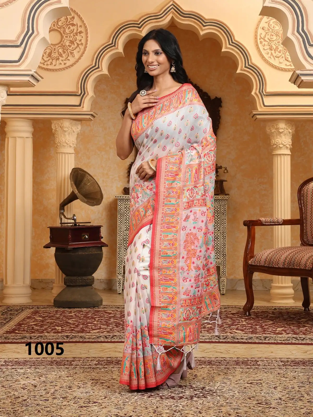 ASTITA Sarees Crafted From A Linen-Cotton Blend Offer A Perfect Balance Of Comfort