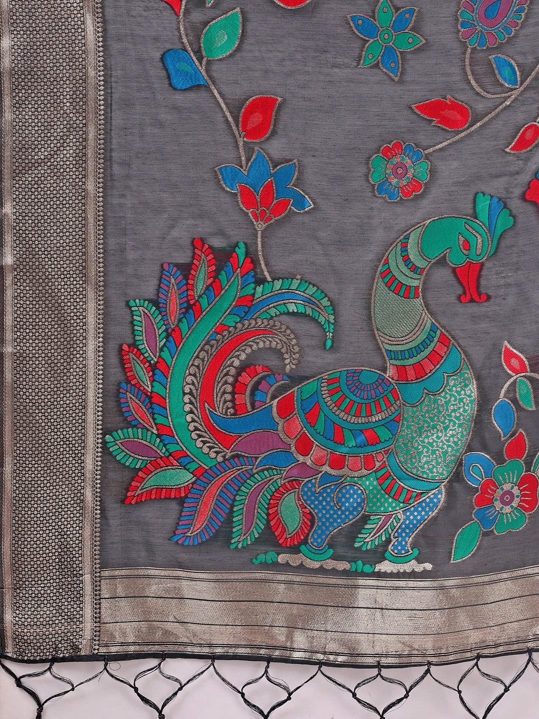 ASTITA Designer Silk Saree Collection with Beautiful Peacock Embroidery