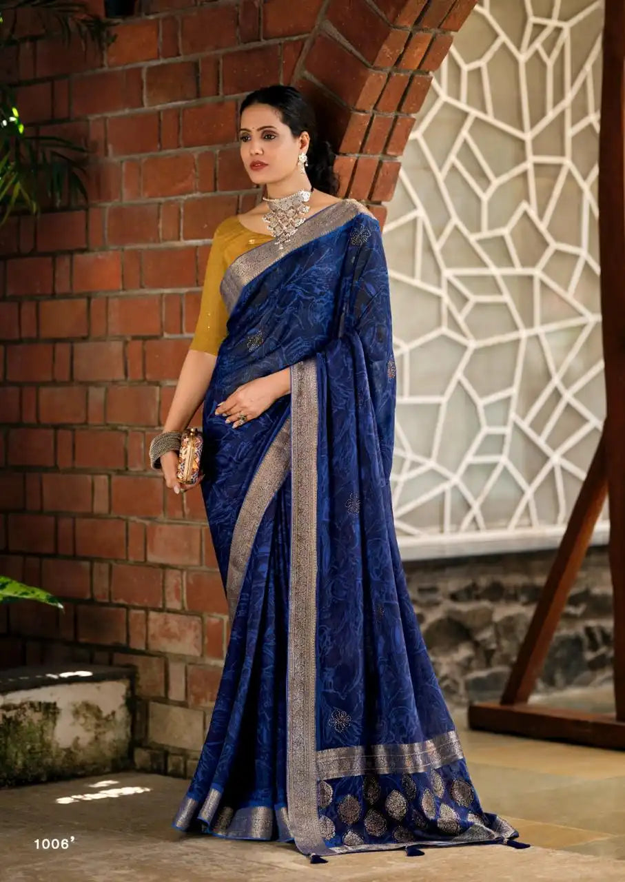 Stavan Sarees Crafted From Moss Georgette Offer A Perfect Blend Of Elegance And Comfort