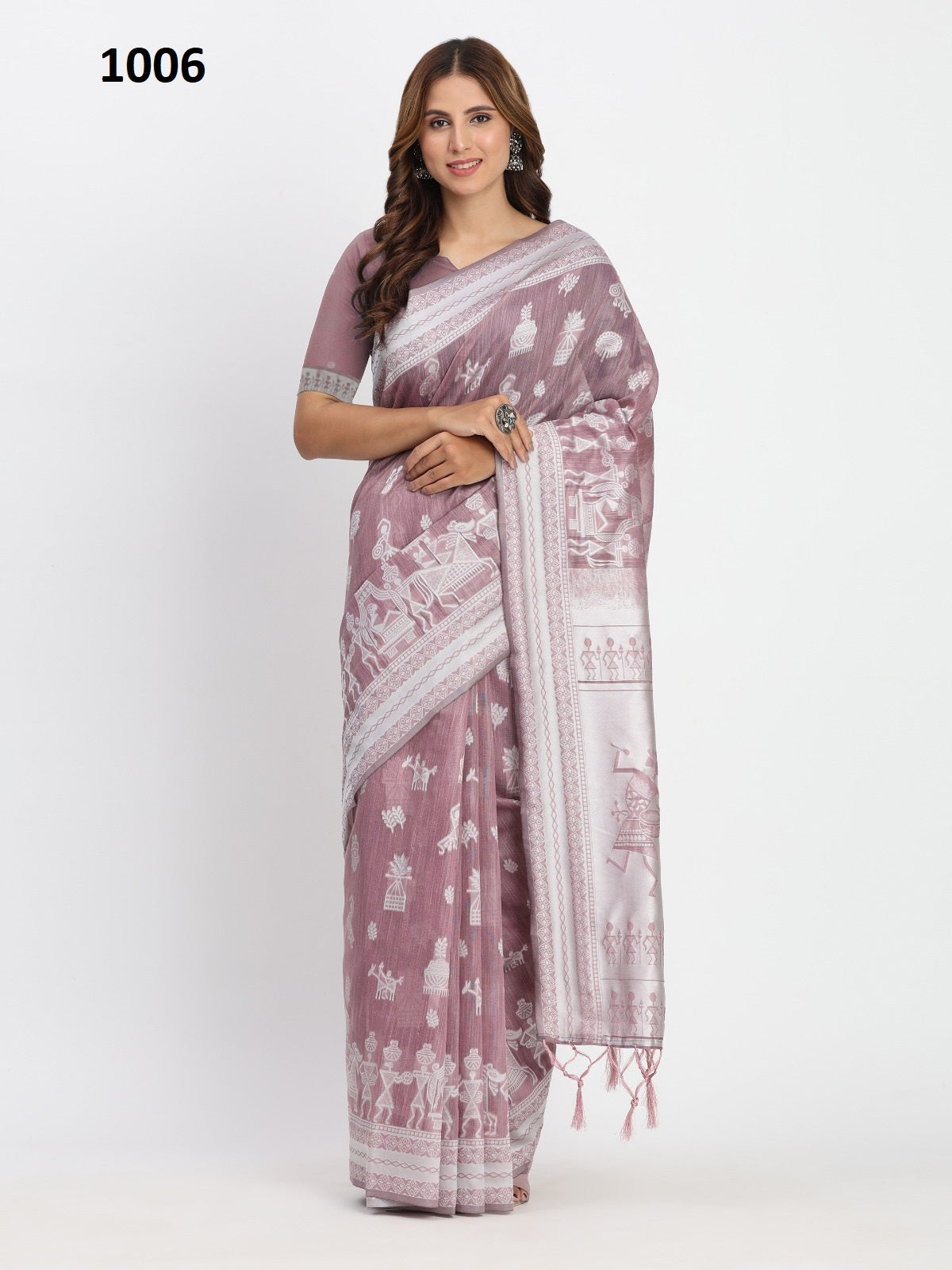 Astita Linen Cotton Sarees Blend The Natural Breathability Cotton With vibrant Color And Texture