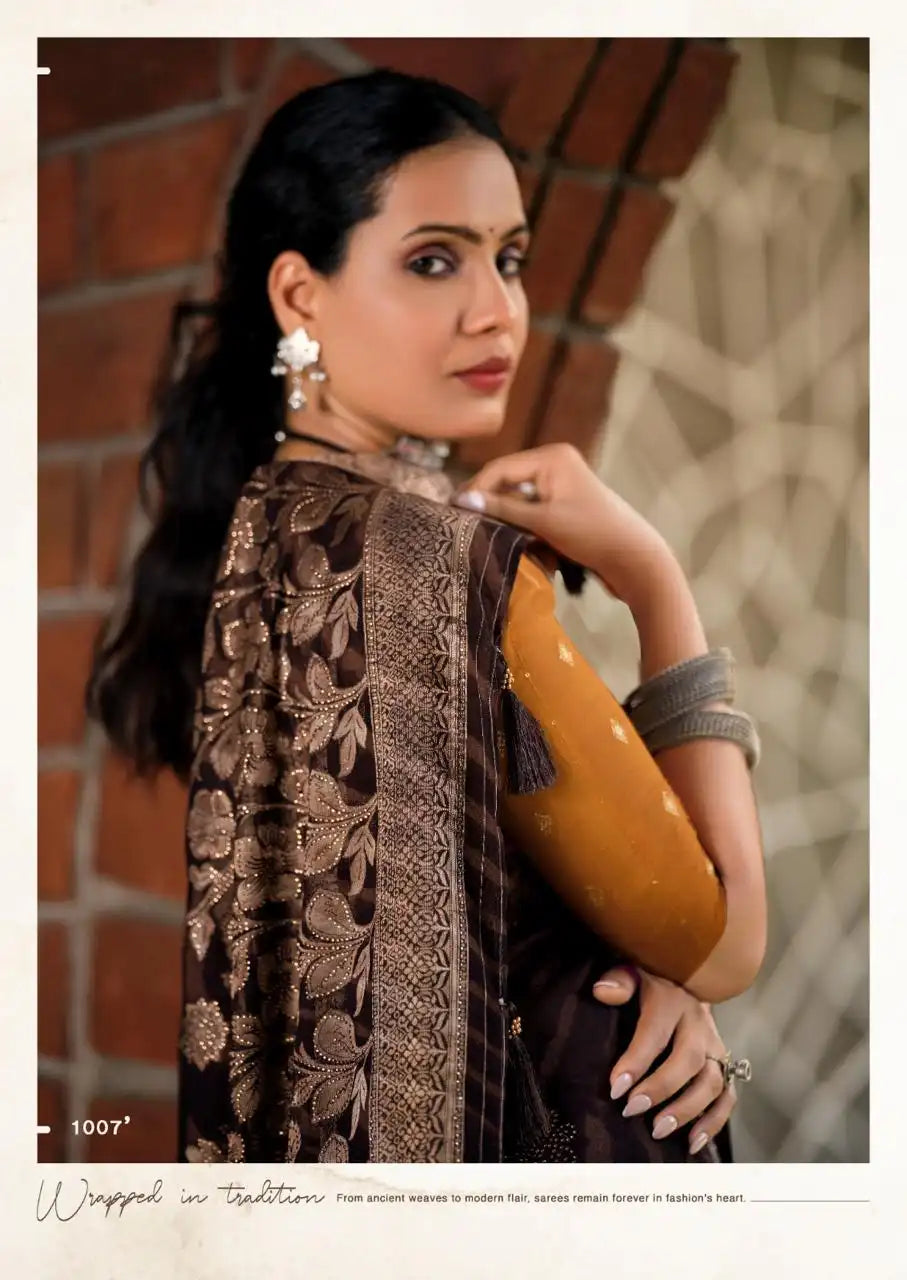 Stavan Sarees Crafted From Moss Georgette Offer A Perfect Blend Of Elegance And Comfort