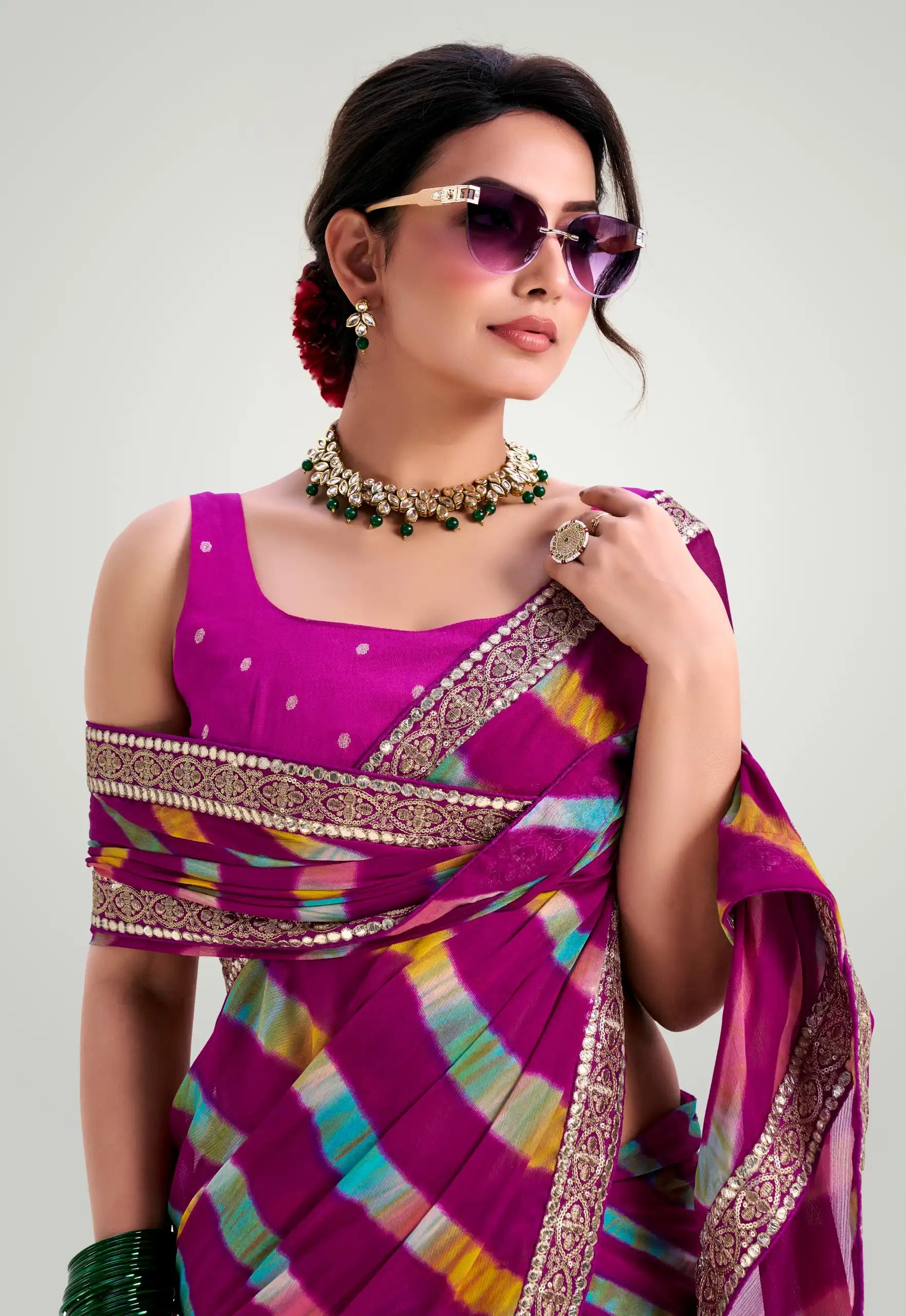Stavan Sarees Feature A Silky Fabric That Drapes Gracefully Providing Both Comfort And Elegance