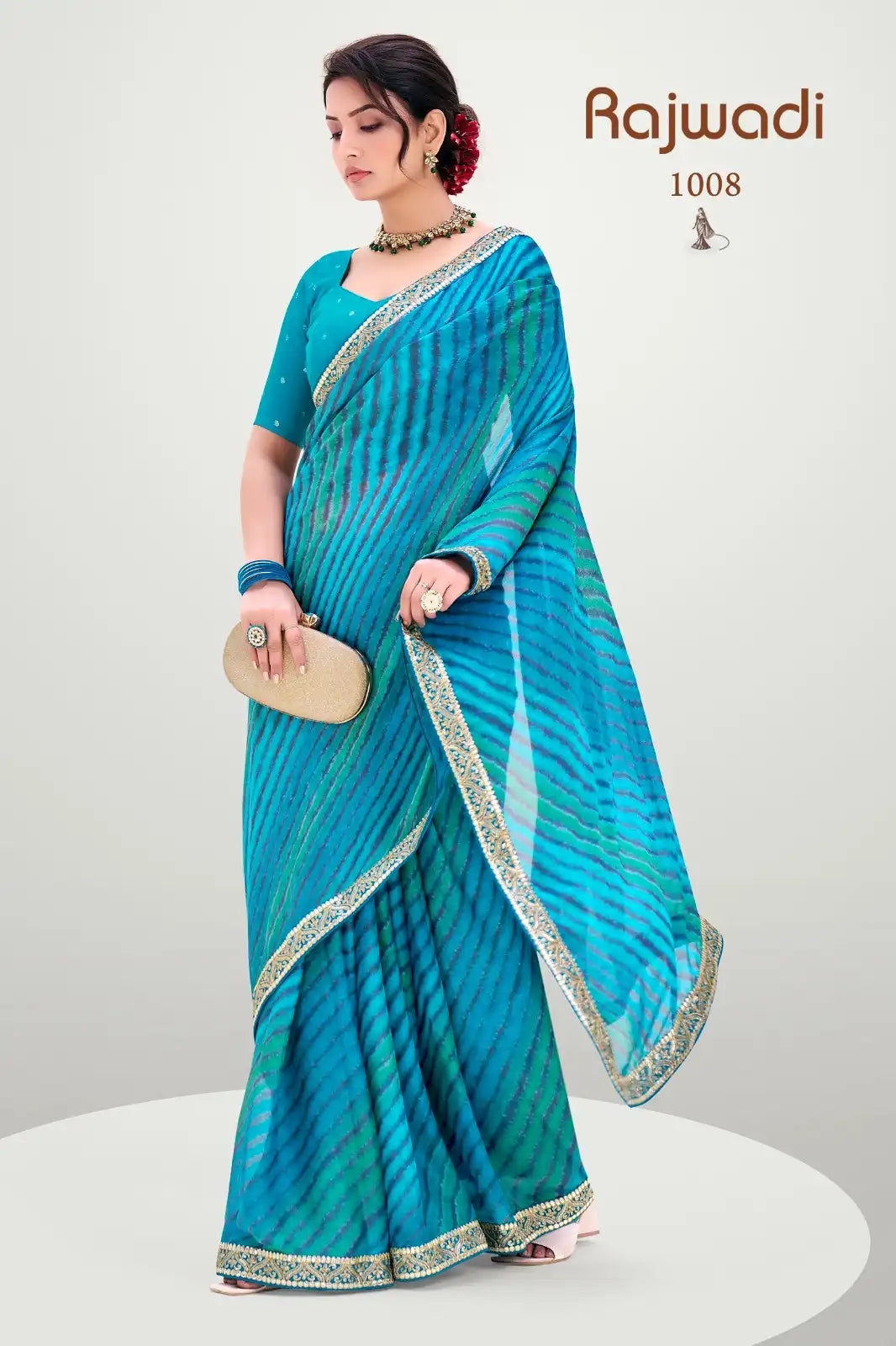 Stavan Sarees Feature A Silky Fabric That Drapes Gracefully Providing Both Comfort And Elegance