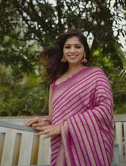 Kasturi Trendz Banarasi Soft Silk Sarees Crafted with Fine Silk