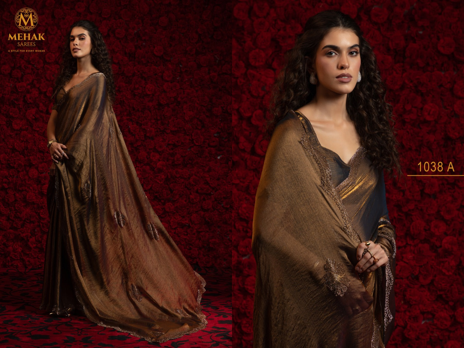 Mehek Saree crafted from luxurious satin chiffon