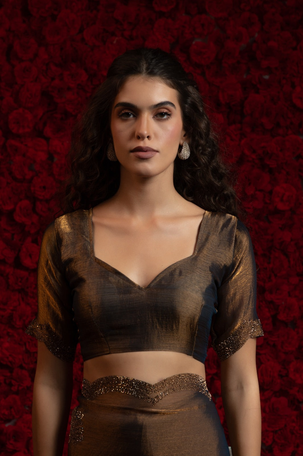Mehek Saree crafted from luxurious satin chiffon
