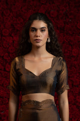 Mehek Saree crafted from luxurious satin chiffon