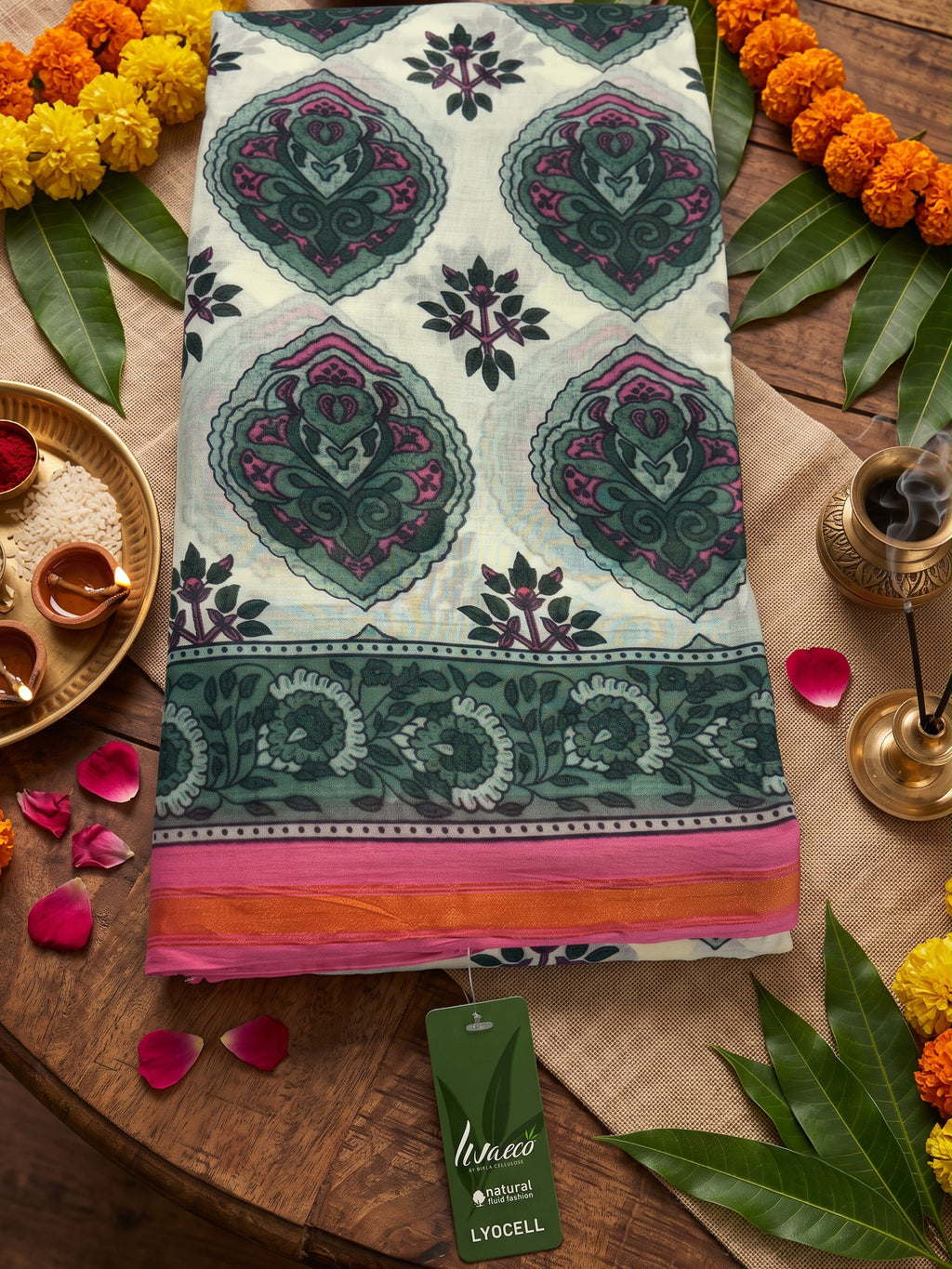 Maslin Cotton Saree