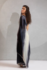 Mehek Two Tone Satin Satin Sarees With Jerquen Hand work
